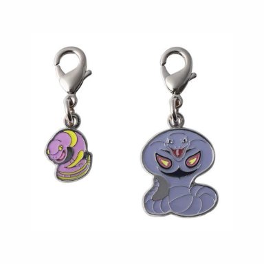 POKEMON CENTER EKANS ARBOK LLAVERO METAL JAPON