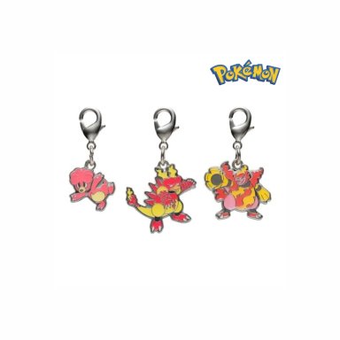 POKEMON CENTER LLAVERO METAL SET MAGMAR - 3