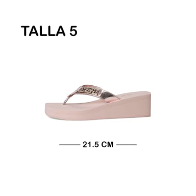 SANDALIA GUESS ELOWEN LIGHT PINK DAMA TALLA 5 - 2