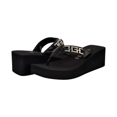 SANDALIA GUESS ELOWEN BLACK DAMA TALLA 5 - 6