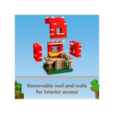 LEGO MINECRAFT THE MUSHROOM HOUSE BUILDING 21179 - 5