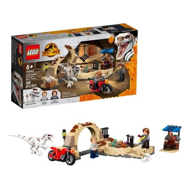 LEGO JURASSIC WORLD ATROCIRAPTOR DINOSAUR BIKE CHASE 76945 - 1
