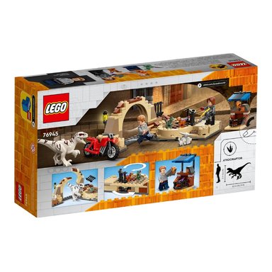 LEGO JURASSIC WORLD ATROCIRAPTOR DINOSAUR BIKE CHASE 76945 - 5