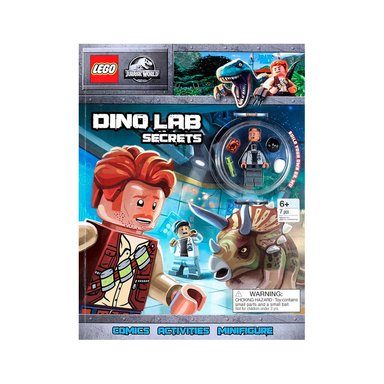 LEGO JURASSIC WORLD DINO LAB SECRETS LIBRO CON ACTIVIDADES - 1