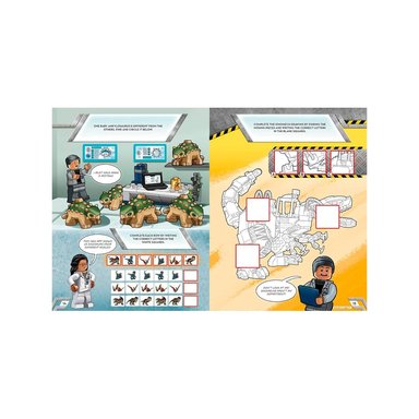 LEGO JURASSIC WORLD DINO LAB SECRETS LIBRO CON ACTIVIDADES - 3