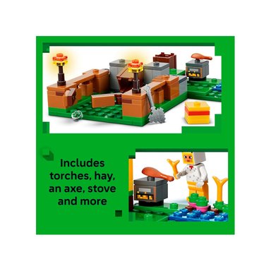 LEGO MINECRAFT CHICKEN FARM BUILDING 21585 - 3