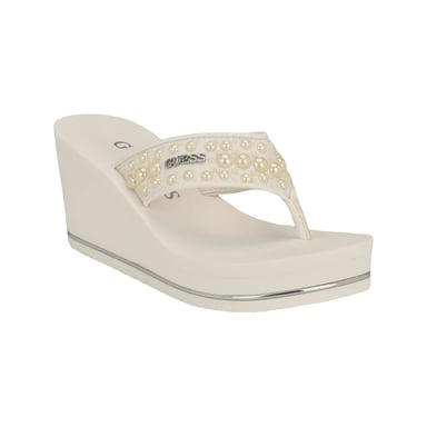 SANDALIA GUESS DAMA SILUS WHITE TALLA 5 - 1