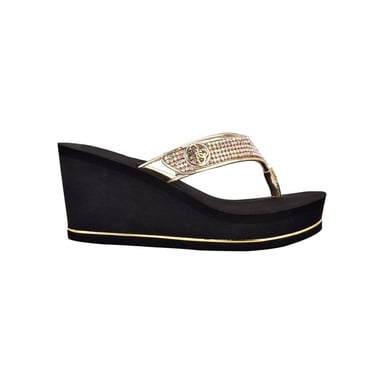 SANDALIA GUESS SARRALY DAMA GOLD TALLA 5 - 3