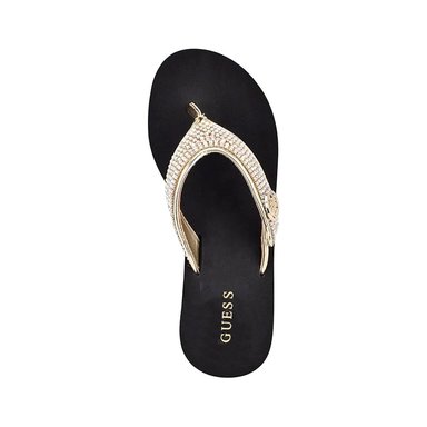 SANDALIA GUESS SARRALY DAMA GOLD TALLA 7 - 5