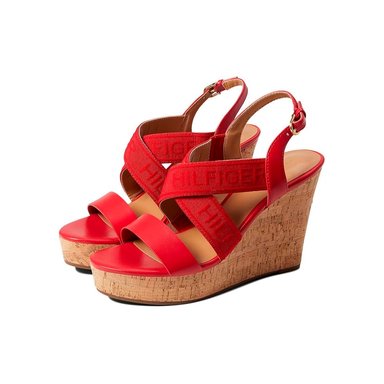 SANDALIA TOMMY HILFIGER KEZNO DAMA RED TALLA 8 5 - 1