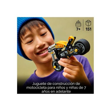 LEGO TECHNIC YELLOW MOTORCYCLE 42225 - 2
