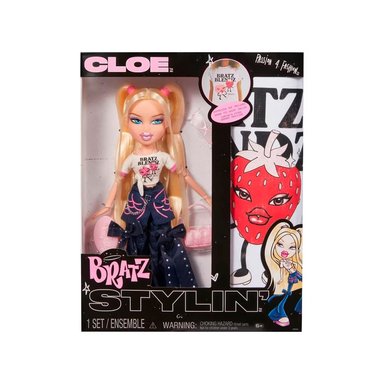 MUÑECA BRATZ STYLIN CLOE CON ACCESORIOS Y CAMISETA - 1