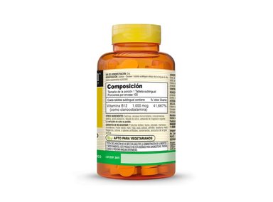 VITAMINA B12 1000 MCG - MASON SUBLINGUAL - (100 TAB) - 3