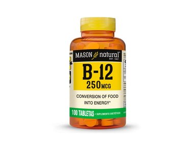 VITAMINA B12 250 MCG - MASON NATURAL - (100 TAB)