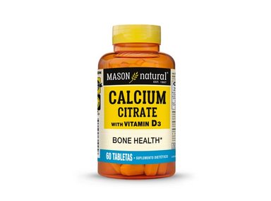 CITRATO DE CALCIO CON VITAMINA D3 - MASON NATURAL - (60 TAB)