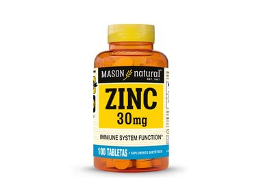 ZINC 30 MG - MASON NATURAL - (100 TAB)