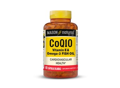 CO Q10 VITAMINA E Y OMEGA 3 FISH OIL - MASON NATURAL - (60 SOFTG)