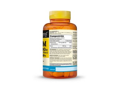 CALCIO 600 MG + VITAMINA D3 800 IU (20MCG) - MASON NATURAL - (60 TAB) - 3
