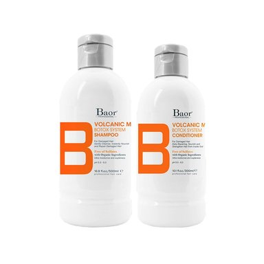 SHAMPOO BAOR PROFESSIONAL + ACONDICIONADOR B DÚO VULCANIC MUD - 1