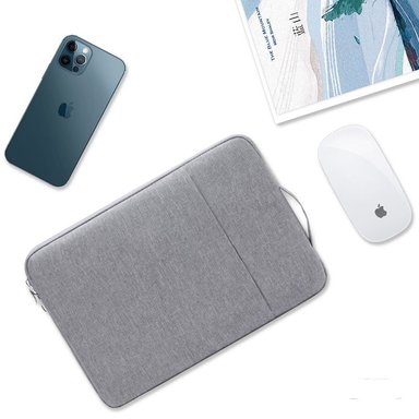MALETÍN HYGGE TECH FUNDA IMPERMEABLE LAPTOP HASTA 15.6” PLATEADO - 1