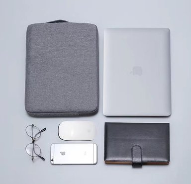 MALETÍN HYGGE TECH FUNDA IMPERMEABLE LAPTOP HASTA 15.6” PLATEADO - 5