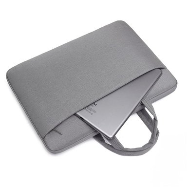 MALETÍN HYGGE TECH IMPERMEABLE LAPTOP HASTA 15.6” PLATEADO CON ASAS - 6