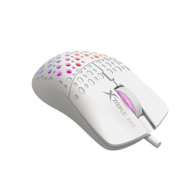 MOUSE GAMER XTRIKE ME GM-209W BLANCO RGB BACKLIT - 3