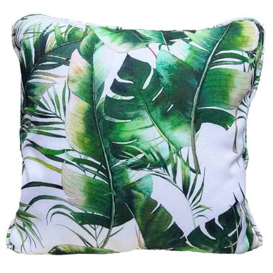 COJIN BONIKASA CUADRADO 40X40CM MULTICOLOR JACQUARD ESMERALDA