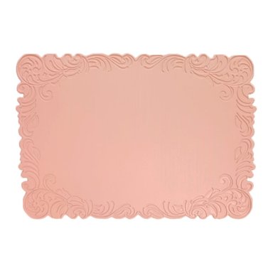 INDIVIDUAL BONIKASA RECTANGULAR 6 PIEZAS ROSADO CUERINA