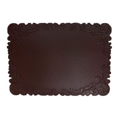 INDIVIDUAL BONIKASA RECTANGULAR 6 PIEZAS CUERINA MARRON