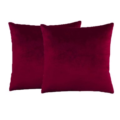 SET FUNDAS COJIN BONIKASA TERCIOPELO 43CM UVA X2