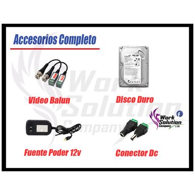 KIT 2 CÁMARA SEGURIDAD HIKVISION FULL HD 1080P + DISCO DURO 500 GB - 5