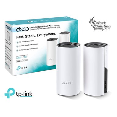 EXTENSOR TP-LINK DECO E4 2 PACK AC1200 SISTEMA WI-FI MESH 5 GHZ 2,4 GHZ