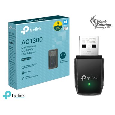 ADAPTADOR USB TP-LINK TL-ARCHER T3U INALÁMBRICO 2 BANDAS ARCHER T3U AC1300
