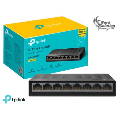 SWITCH TP-LINK LS1008G CON 8 PUERTOS 10/100/1000 MBPS