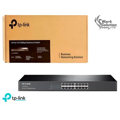 SWITCH TP-LINK TL-SF1016 CON 16 PUERTOS 10/100 MBPS PARA RACK