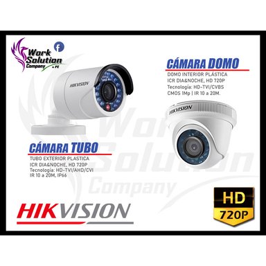 KIT 2 CÁMARA VIGILANCIA HIKVISION HD 720P 1 TB | 1 CAMARA MICROFONO - 6