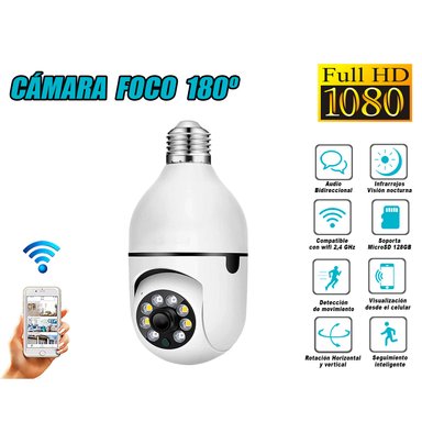 CÁMARA SEGURIDAD FOCO /006 FOCO 180º WIFI INTELIGENTE FULL HD