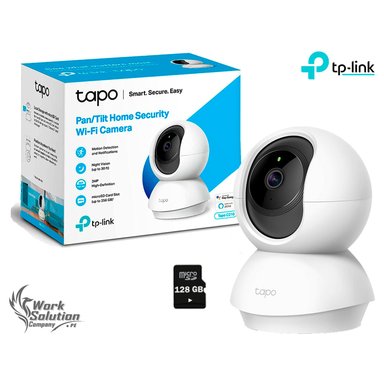 CÁMARA SEGURIDAD TP-LINK WI FI TAPO C210 360° 3MP 2K + SD 128 GB