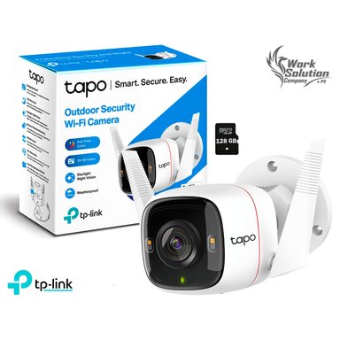 CÁMARA SEGURIDAD TP-LINK WI FI EXTERIOR TAPO C320WS 4MP 2K + SD 128 GB