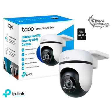 CÁMARA SEGURIDAD TP-LINK WI FI EXTERIOR TAPO C500 360° 1080P + SD 64 GB