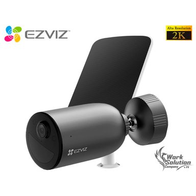 CÁMARA SEGURIDAD EZVIZ EB3 2K WIFI INALÁMBRICO PANEL SOLAR