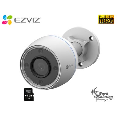 CÁMARA SEGURIDAD EZVIZ WIFI H3C COLOR 1080P IP67 NOCHE COLOR SD 64 GB