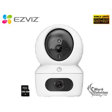 CÁMARA SEGURIDAD EZVIZ H7C DUAL 2K+ 4MP + 4MP AUDIO DOBLE VÍA DETECCIÓN IA BOTÓN LLAMADA 256GB
