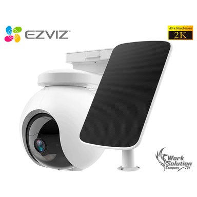 CÁMARA SEGURIDAD EZVIZ WIFI INALÁMBRICO CB8 2K 3MP PANEL SOLAR