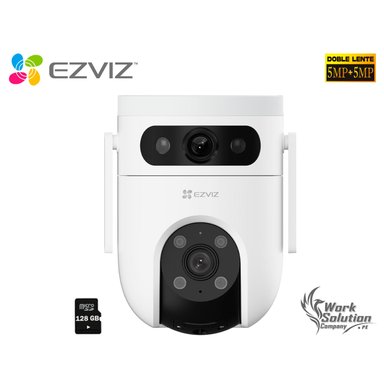 CÁMARA SEGURIDAD EZVIZ H9C DUAL 3K 5MP + 5MP AUDIO 2VÍAS DETECCIÓN IA VISIÓN NOCHE ALARMA 128GB