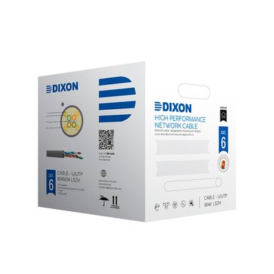 ROLLO CABLE DIXON UTP CAT. 6 X CAJA SERIE 9040/24 LSZH 305M