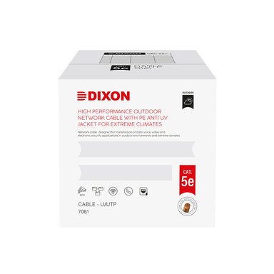 DIXON - ROLLO CABLE UTP CAT 5E X CAJA SERIE 7061 EXTERIOR 305M