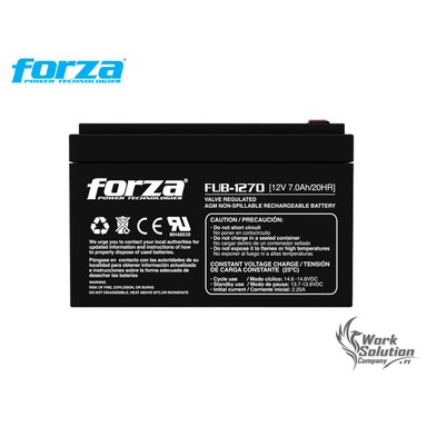 BATERÍA FORZA SELLADA RECARGABLE AGM SIN MANTENIMIENTO FUB-1270 12V/7AH