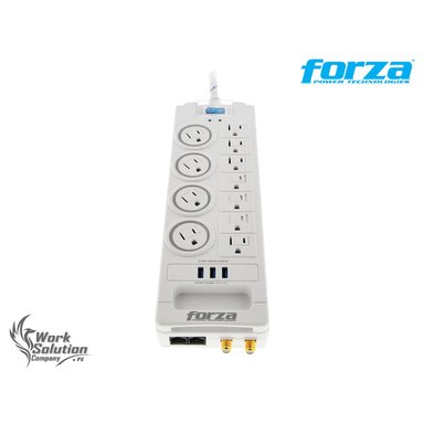 SUPRESORA DE PICOS FORZA - 110240V 1800J REGLETA FSP-1011USBW